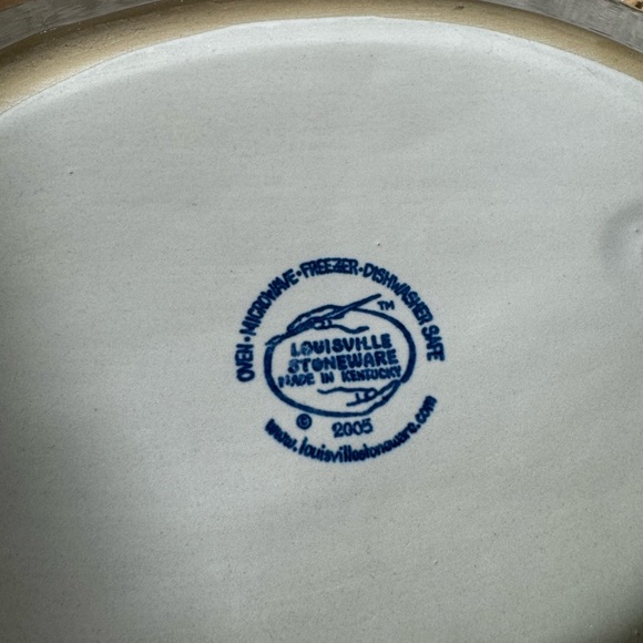 RARE VINTAGE LOUISVILLE POTTERY SNOWMAN SERVING PLATTER LIKE NEW - Picture 7 of 8